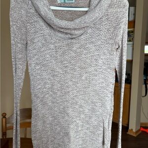 Maurices Gray Cowl Neck Sweater Knit Cozy